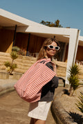 Tote Bag Medium - Strawberry Pecan Streifen