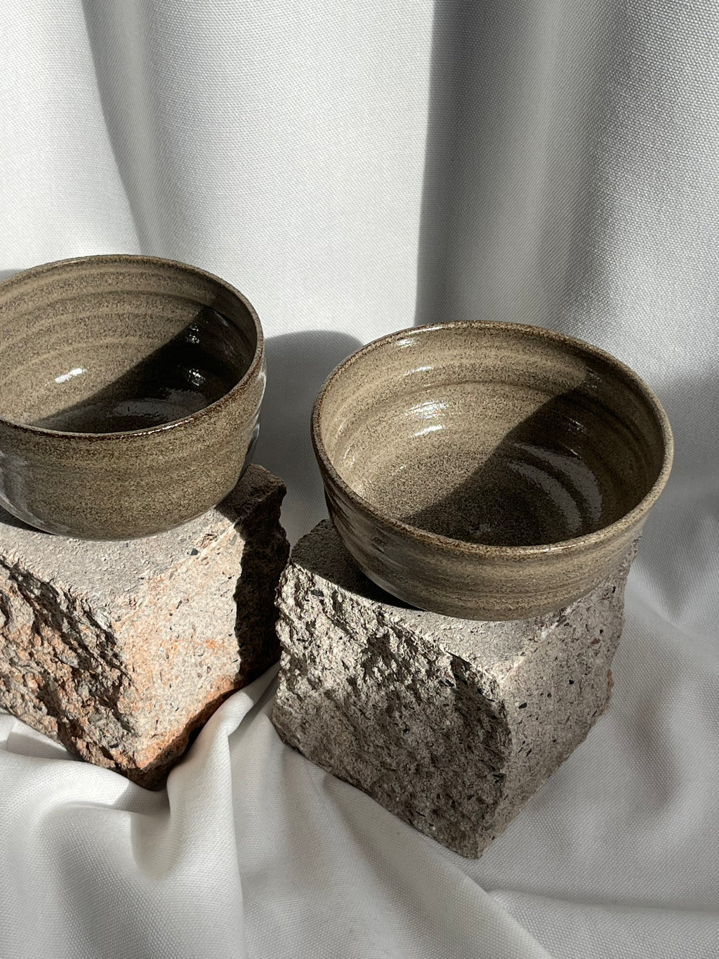 Schalen 2er Set Betongrau