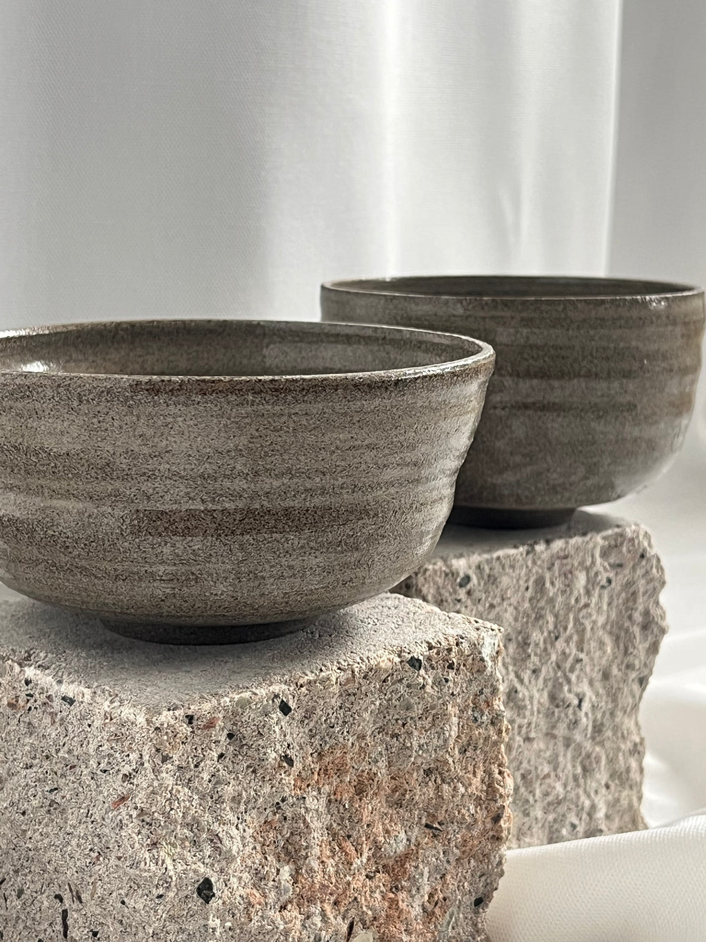 Schalen 2er Set Betongrau