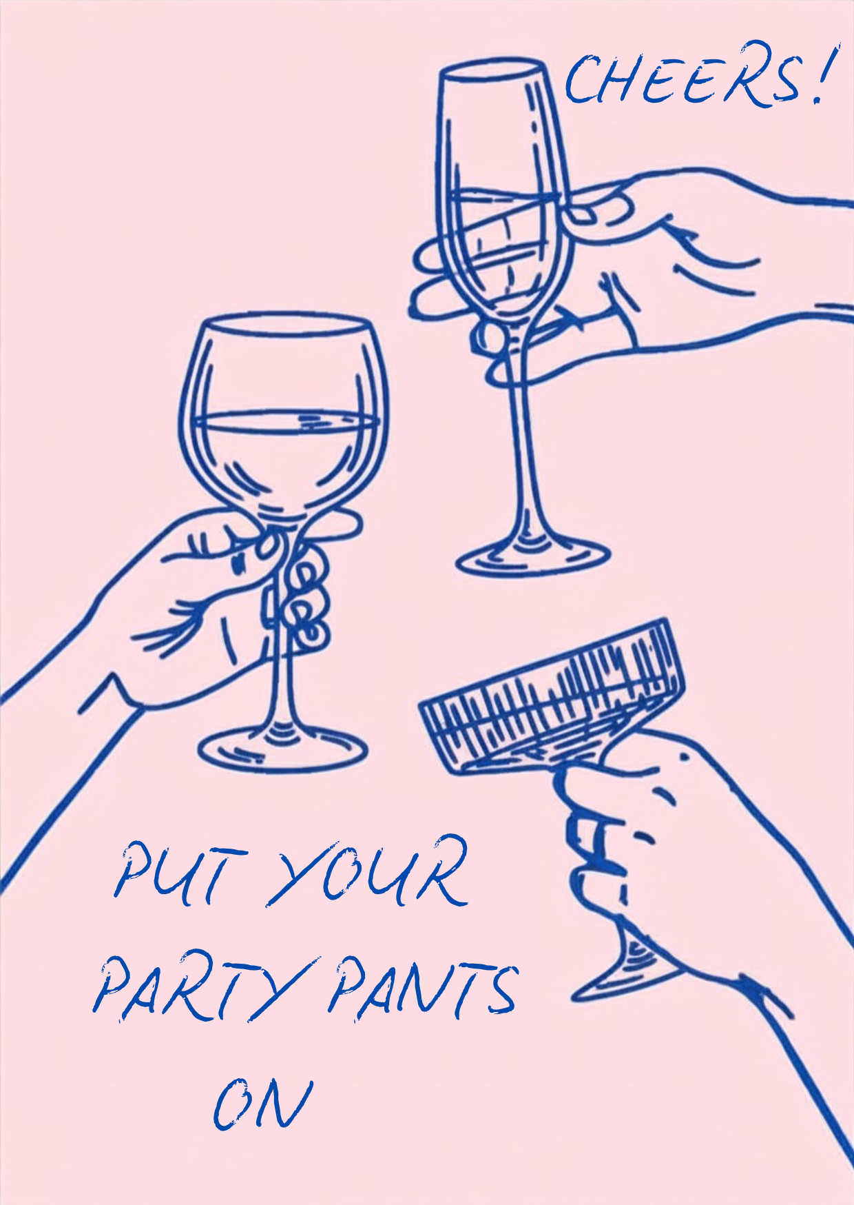 Karte - Put your party pants on