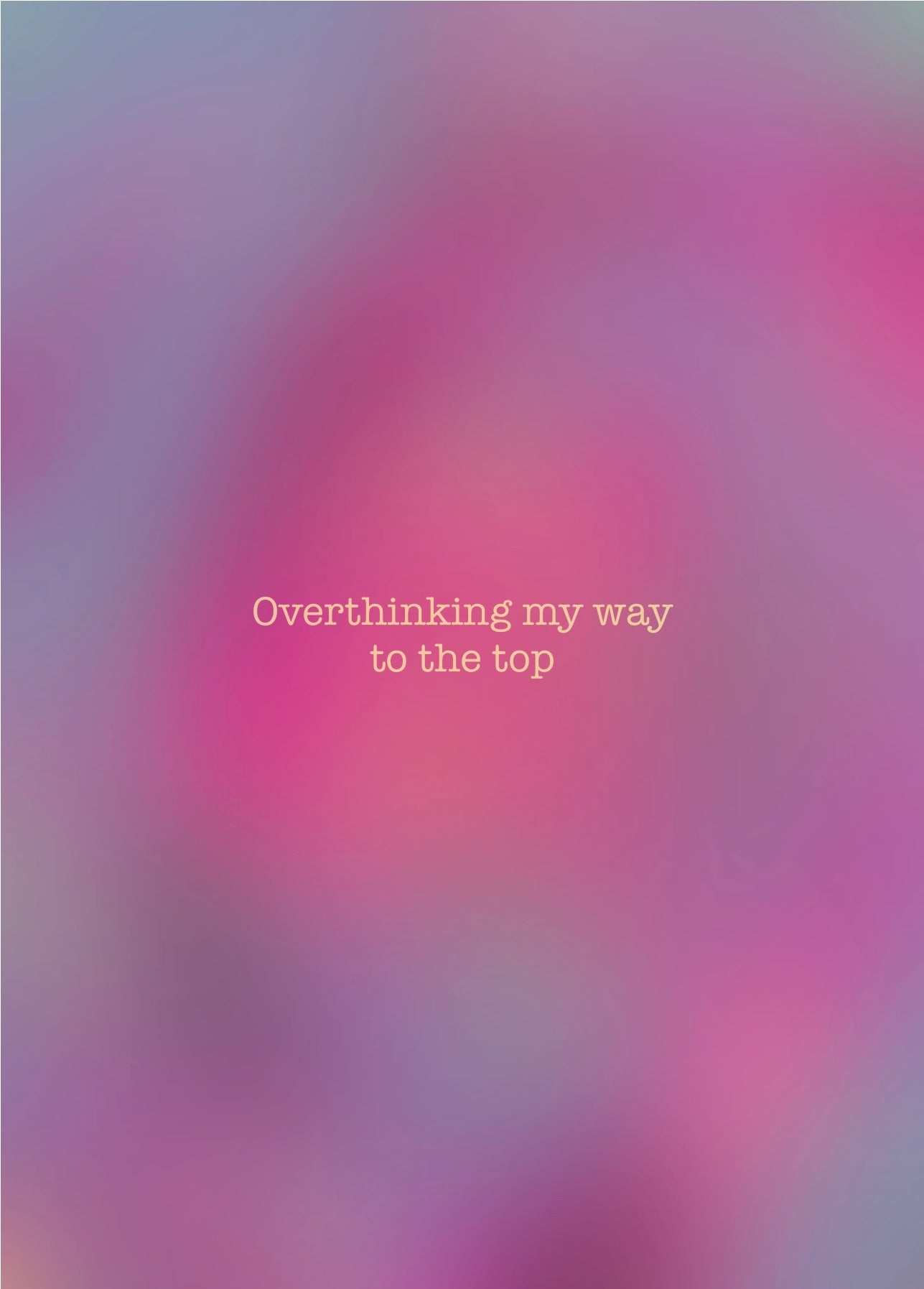 Karte - Overthinking my way to the top