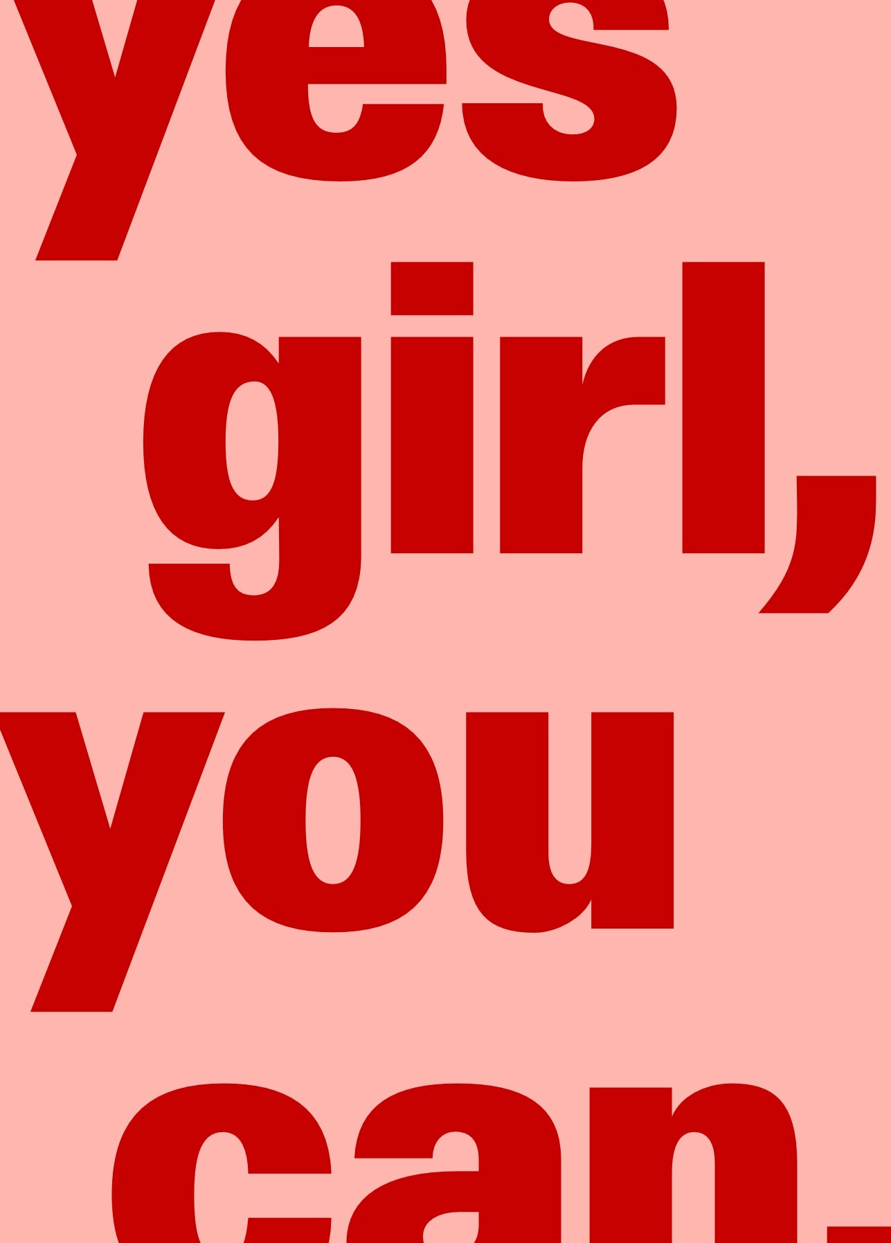 Karte - Yes girl, you can.