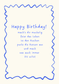 Karte - Happy Birthday