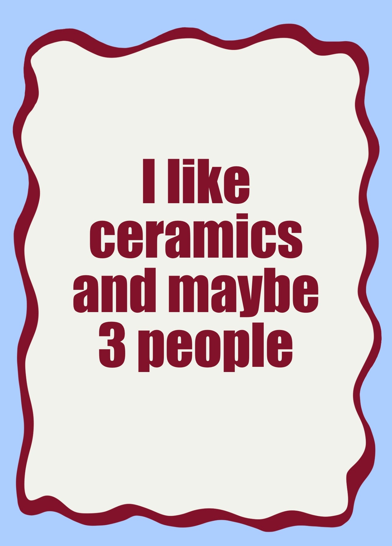 Karte - I like ceramics