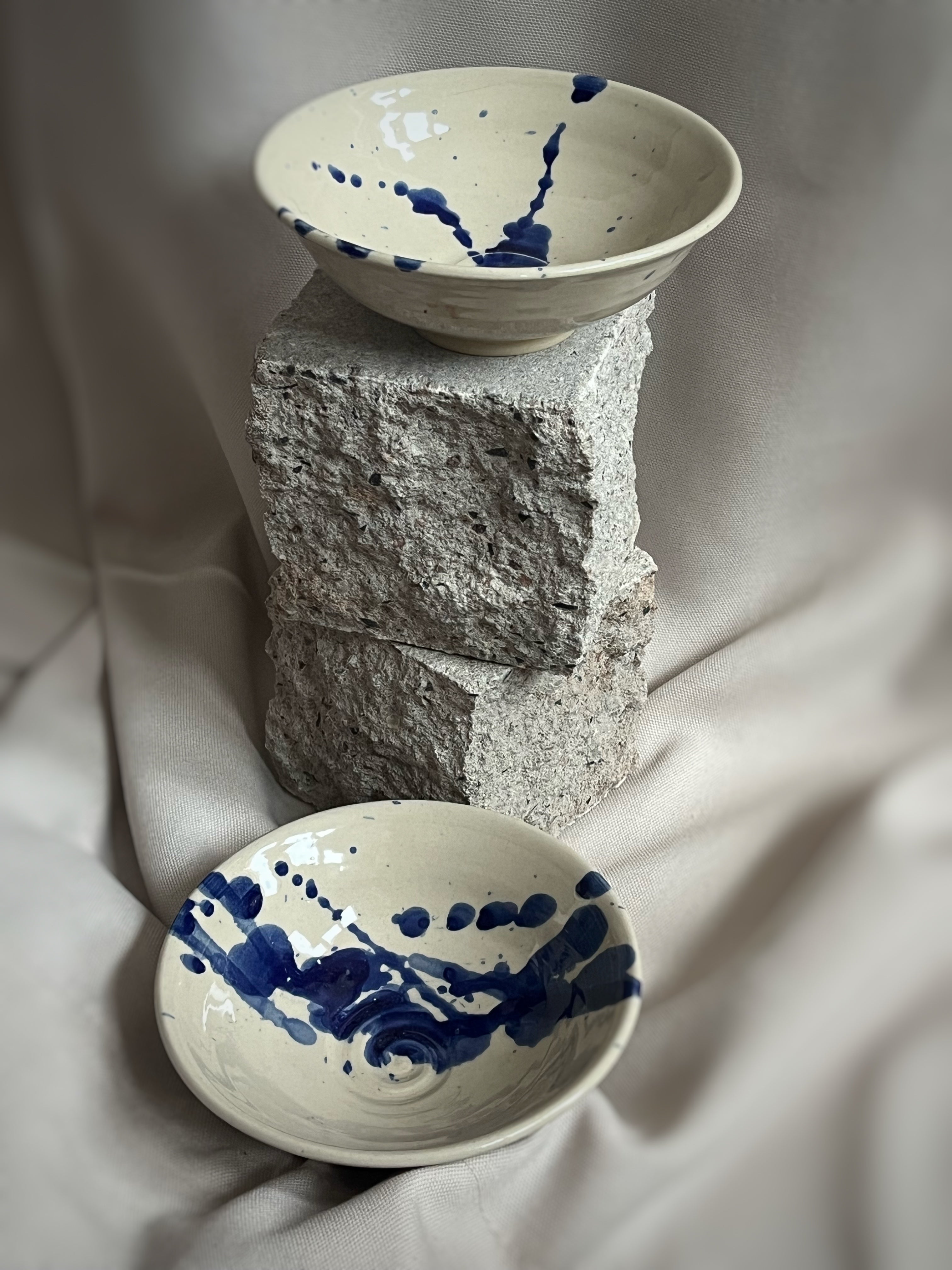 project.void._ - Splash of Cobalt Schalen Set small